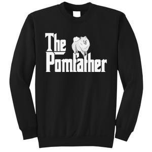 The Pomfather - Pom Father Funny Dog Dad Pomeranian Lover Sweatshirt