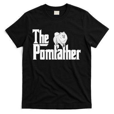 The Pomfather - Pom Father Funny Dog Dad Pomeranian Lover T-Shirt