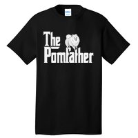 The Pomfather - Pom Father Funny Dog Dad Pomeranian Lover Tall T-Shirt