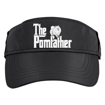 The Pomfather - Pom Father Funny Dog Dad Pomeranian Lover Adult Drive Performance Visor