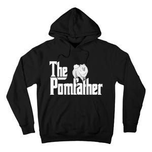 The Pomfather - Pom Father Funny Dog Dad Pomeranian Lover Tall Hoodie