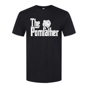 The Pomfather - Pom Father Funny Dog Dad Pomeranian Lover Softstyle CVC T-Shirt