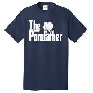 The Pomfather Pom Father Funny Dog Dad Pomeranian Lover Tall T-Shirt