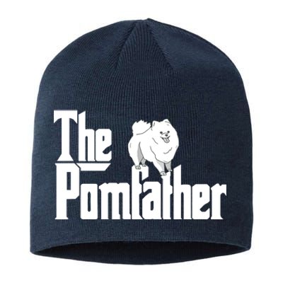 The Pomfather Pom Father Funny Dog Dad Pomeranian Lover Sustainable Beanie