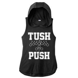 Tush Push Philadelphia Football Ladies PosiCharge Tri-Blend Wicking Draft Hoodie Tank