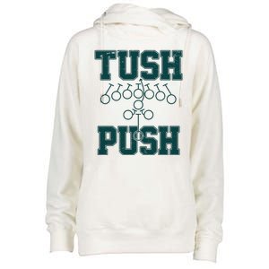 Tush Push Philadelphia Football Womens Funnel Neck Pullover Hood