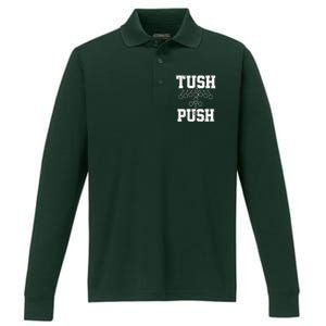 Tush Push Philadelphia Football Performance Long Sleeve Polo