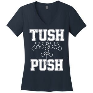 Tush Push Philadelphia Football Women's V-Neck T-Shirt