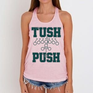 Tush Push Philadelphia Football Women's Knotted Racerback Tank