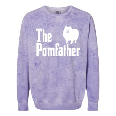 The Pomfather Pomeranian Daddy Pom Dog Lover Pomsky Owners Colorblast Crewneck Sweatshirt