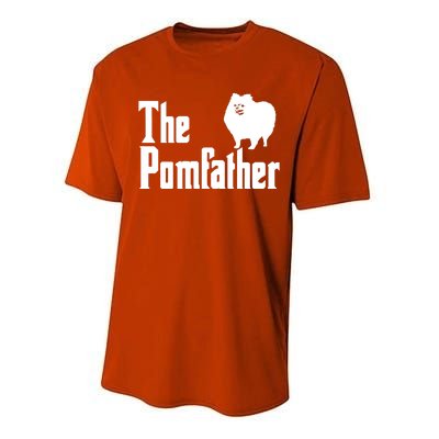 The Pomfather Pomeranian Daddy Pom Dog Lover Pomsky Owners Performance Sprint T-Shirt