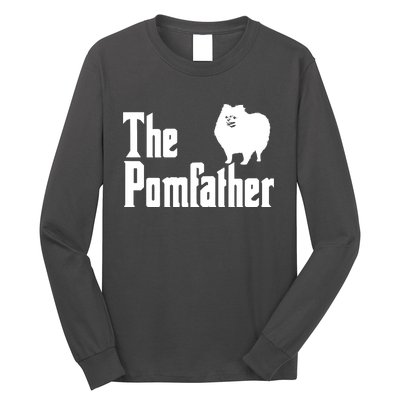 The Pomfather Pomeranian Daddy Pom Dog Lover Pomsky Owners Long Sleeve Shirt