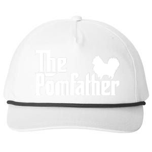 The Pomfather Pomeranian Owner Fathers Day Dog Lover Snapback Five-Panel Rope Hat