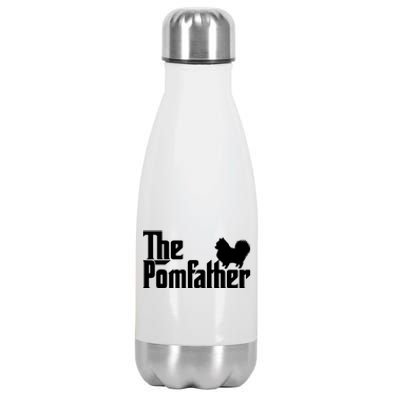 The Pomfather Pomeranian Owner Fathers Day Dog Lover Stainless Steel Insulated Water Bottle