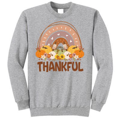 Thankful Pumpkin Patch Cute Rainbow Holiday Tall Sweatshirt