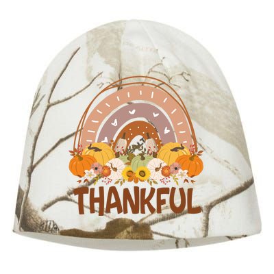 Thankful Pumpkin Patch Cute Rainbow Holiday Kati - Camo Knit Beanie