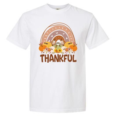 Thankful Pumpkin Patch Cute Rainbow Holiday Garment-Dyed Heavyweight T-Shirt