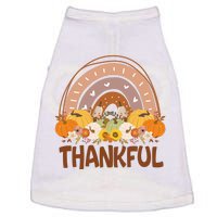 Thankful Pumpkin Patch Cute Rainbow Holiday Doggie Tank