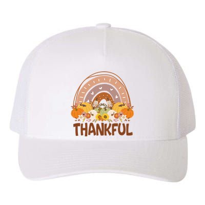 Thankful Pumpkin Patch Cute Rainbow Holiday Yupoong Adult 5-Panel Trucker Hat