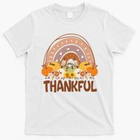 Thankful Pumpkin Patch Cute Rainbow Holiday T-Shirt