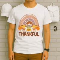 Thankful Pumpkin Patch Cute Rainbow Holiday T-Shirt