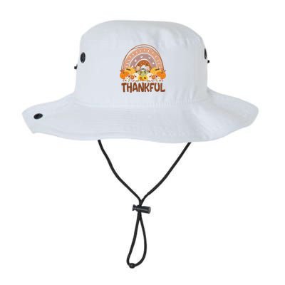 Thankful Pumpkin Patch Cute Rainbow Holiday Legacy Cool Fit Booney Bucket Hat