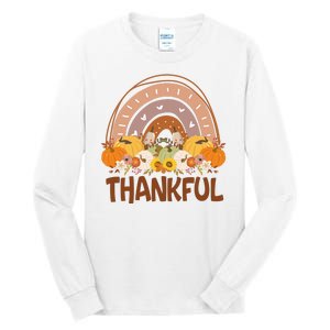 Thankful Pumpkin Patch Cute Rainbow Holiday Tall Long Sleeve T-Shirt