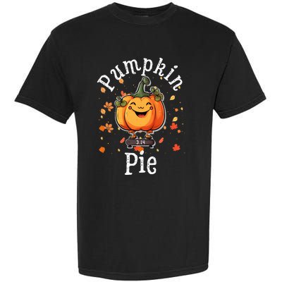 Thanksgiving Pumpkin Pi Funny Autumn Math Teacher Fall Garment-Dyed Heavyweight T-Shirt