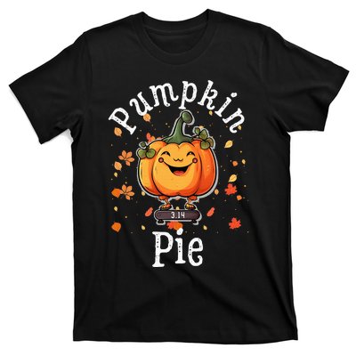 Thanksgiving Pumpkin Pi Funny Autumn Math Teacher Fall T-Shirt