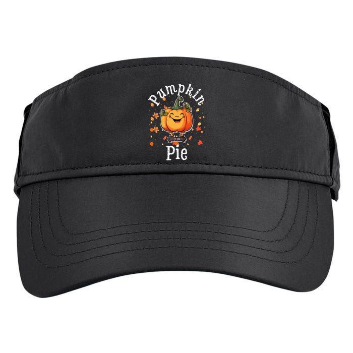 Thanksgiving Pumpkin Pi Funny Autumn Math Teacher Fall Adult Drive Performance Visor
