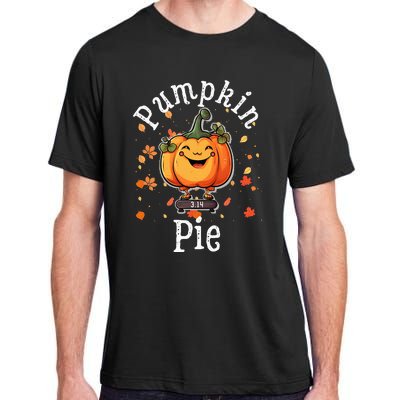 Thanksgiving Pumpkin Pi Funny Autumn Math Teacher Fall Adult ChromaSoft Performance T-Shirt