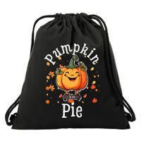 Thanksgiving Pumpkin Pi Funny Autumn Math Teacher Fall Drawstring Bag