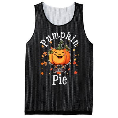 Thanksgiving Pumpkin Pi Funny Autumn Math Teacher Fall Mesh Reversible Basketball Jersey Tank