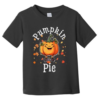 Thanksgiving Pumpkin Pi Funny Autumn Math Teacher Fall Toddler T-Shirt