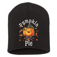 Thanksgiving Pumpkin Pi Funny Autumn Math Teacher Fall Short Acrylic Beanie