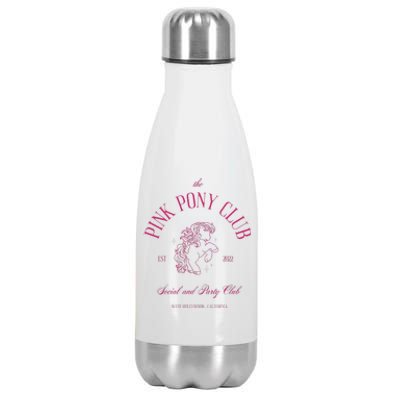 The Pink Pony Club Social And Party Club Stainless Steel Insulated Water Bottle