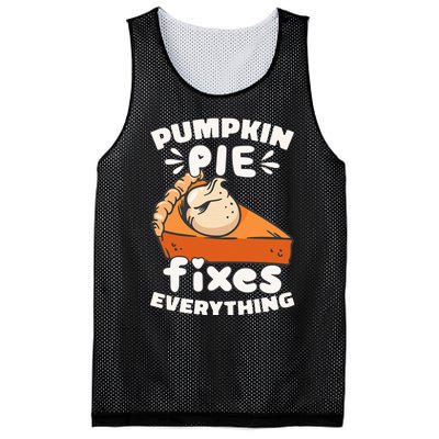 Thanksgiving Pumpkin Pie Humor Outfit Mesh Reversible Basketball Jersey Tank