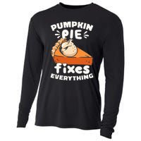 Thanksgiving Pumpkin Pie Humor Outfit Cooling Performance Long Sleeve Crew