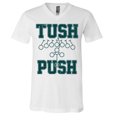 Tush Push Philadelphia Football V-Neck T-Shirt