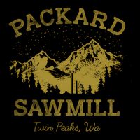 Twin Peaks Packard Sawmill Distressed Retro Vista Logo 16 in Basic Backpack