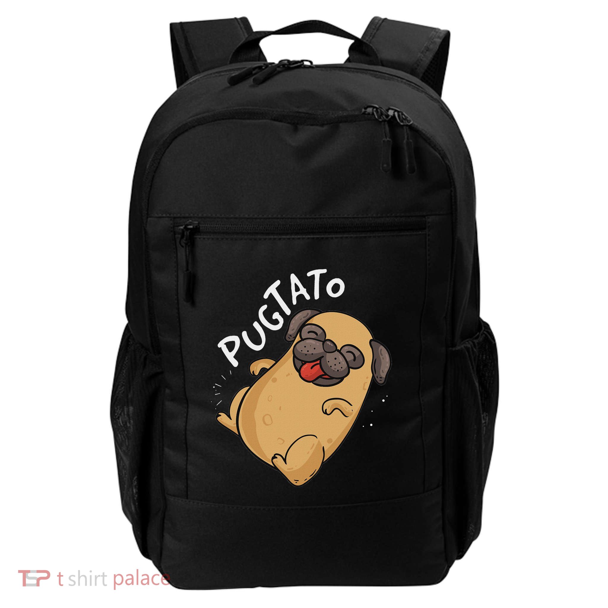 The Pugtato Pug Lovers Potato Fan Gift Design Idea Daily Commute Backpack