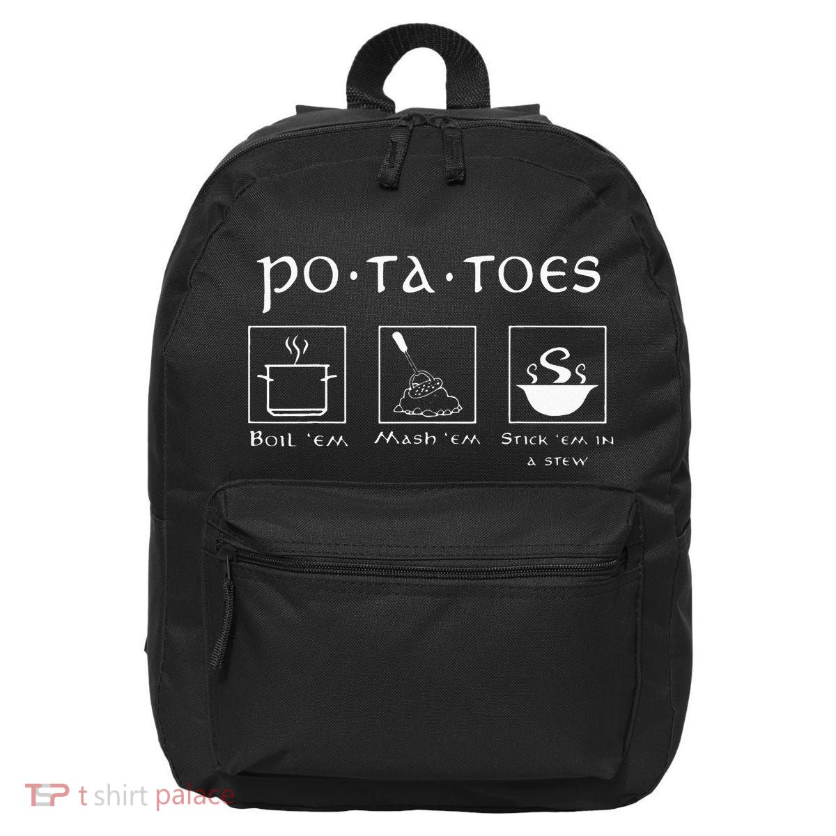 Taters Potatoes Potato Tater 16 in Basic Backpack