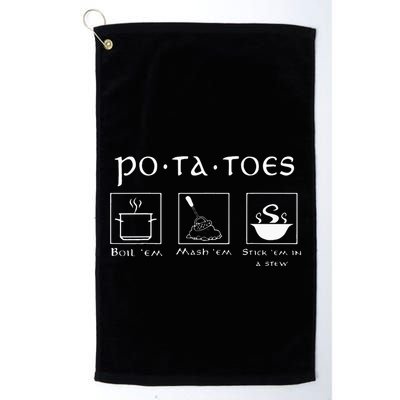 Taters Potatoes Potato Tater Golf Towel