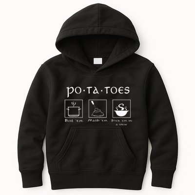 Taters Potatoes Potato Tater Kids Hoodie
