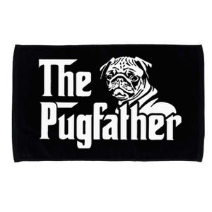 The Pugfather Pug Dad Father's Day Gift Pug Lovers Microfiber Hand Towel