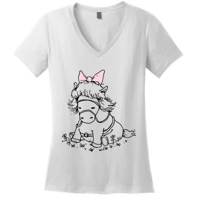 Theartofpants Princess Puddles Women's V-Neck T-Shirt