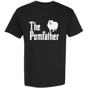 The Pomfather Pomeranian Daddy Pom Dog Lover Pomsky Owners Garment-Dyed Heavyweight T-Shirt