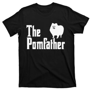 The Pomfather Pomeranian Daddy Pom Dog Lover Pomsky Owners T-Shirt