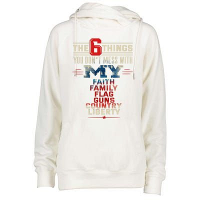 The Patriot Patriotic Country Don't Mess With My Freedom Gift Womens Funnel Neck Pullover Hood