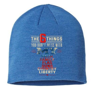 The Patriot Patriotic Country Don't Mess With My Freedom Gift Sustainable Beanie